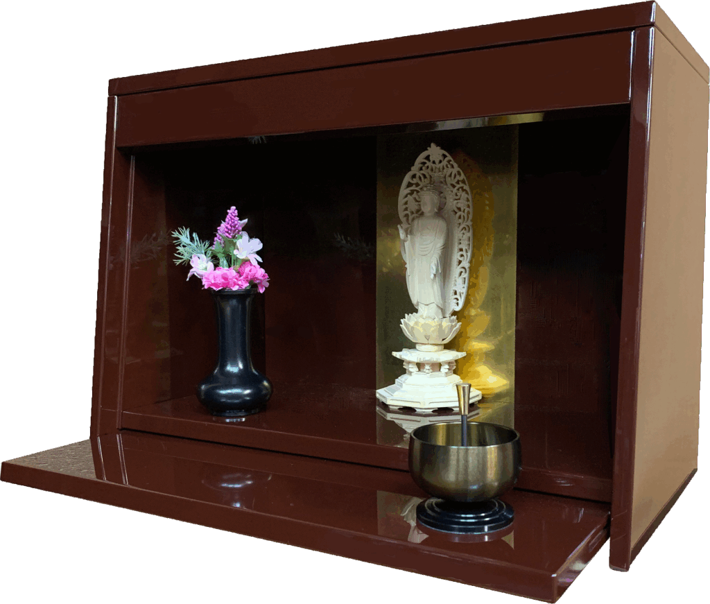 彩仏壇 本漆うるみ色