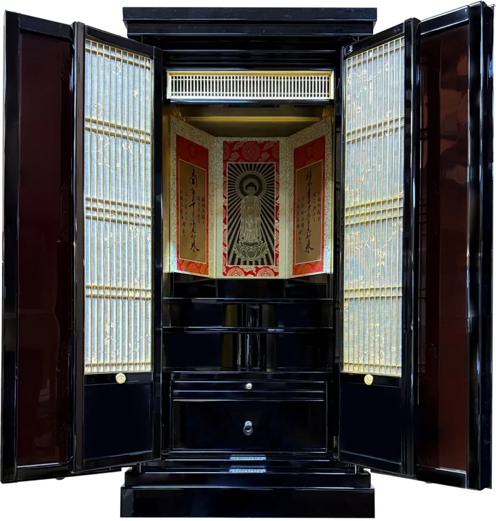 リサイズ後の金沢仏壇（総高84.5cm）